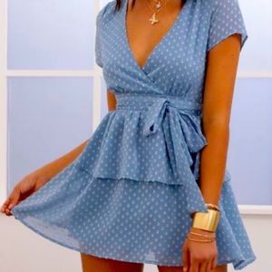 Lucy in the Sky Take Me to Paris Dress Blue